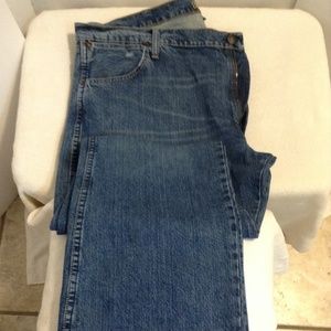 WRANGLER SLIM BOOT BLUE JEANS 42W X32L